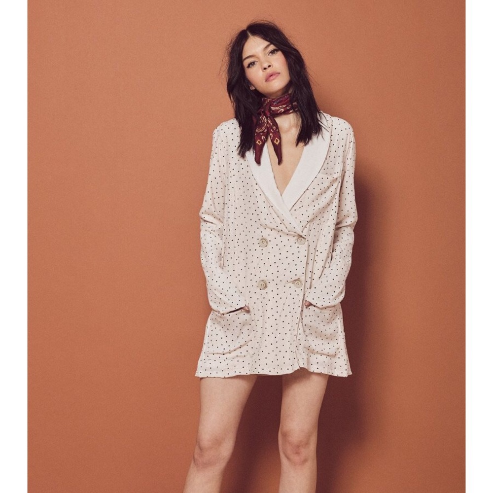 SOLD For love and lemons bianca cream blazer dress